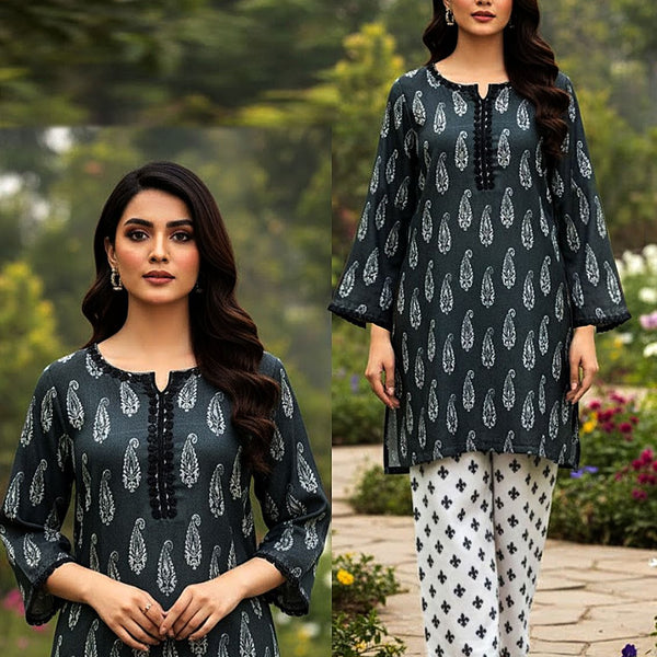 Fusion Premium KHADDAR Co-Ords Set – Crystal Khaddar (Winter Chapter Edition)