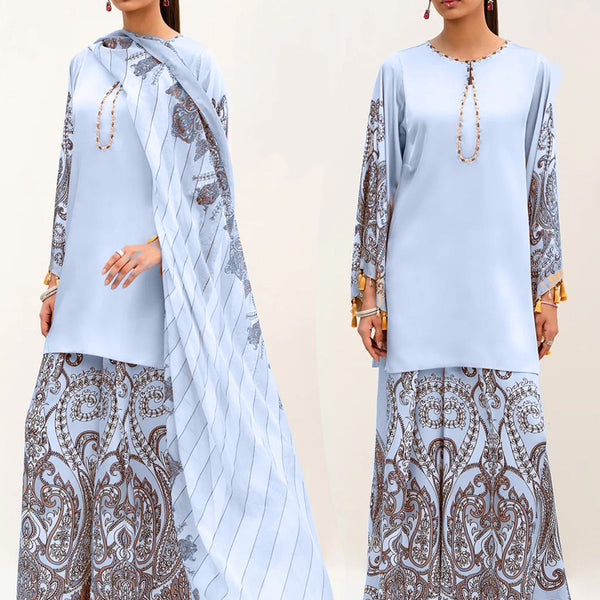 ✨ Kurdas – Luxe Charmeuse Silk 3-Piece Suit ✨