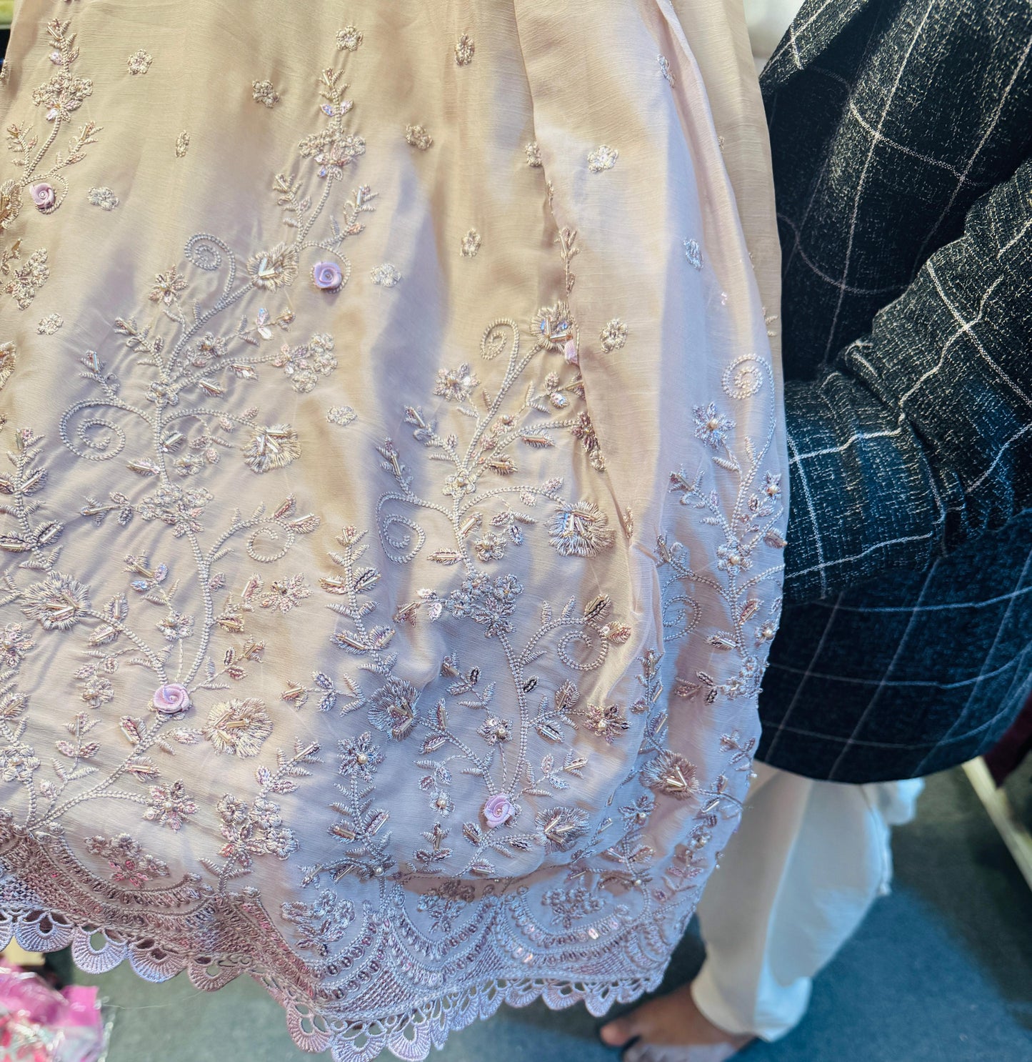 ✨ FLORAL HANDWORK FANCY 3-PIECE SUIT ✨ (005)