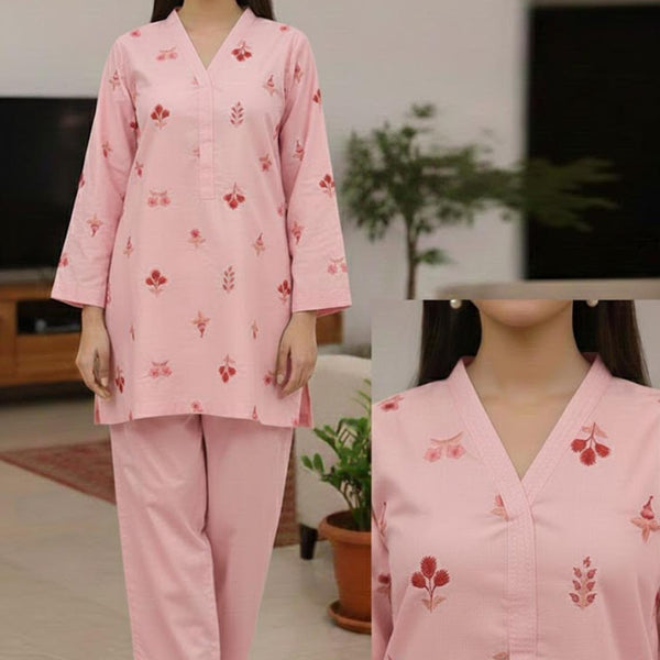 FUBAR SOLIDS EMB 2-PCS SUIT | Price 2399/- Stitched co ords