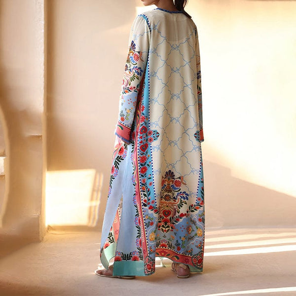 ✨ Printed Long Maxi Shirt – Statement Pret Wear ✨