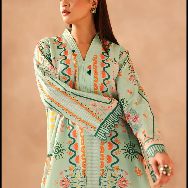 ✨ Printed Designer Long Shirt – Elegant Summer Pret ✨