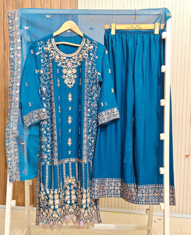 Fancy Formal Handwork 3-Piece Suit Fancy 001 zinc