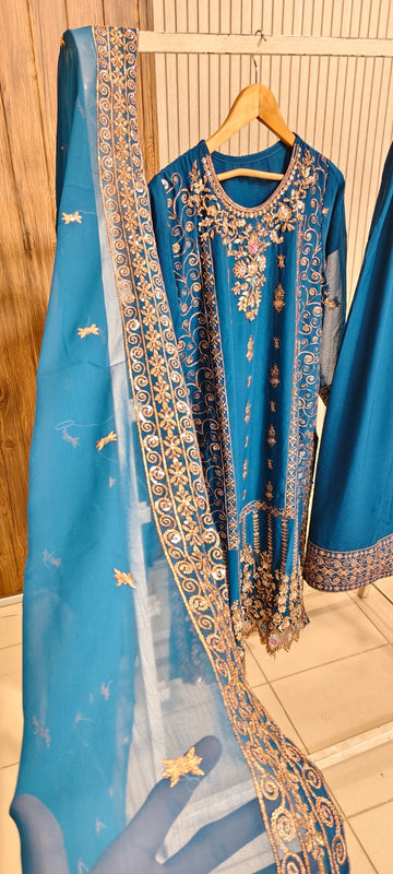 Fancy Formal Handwork 3-Piece Suit Fancy 001 zinc