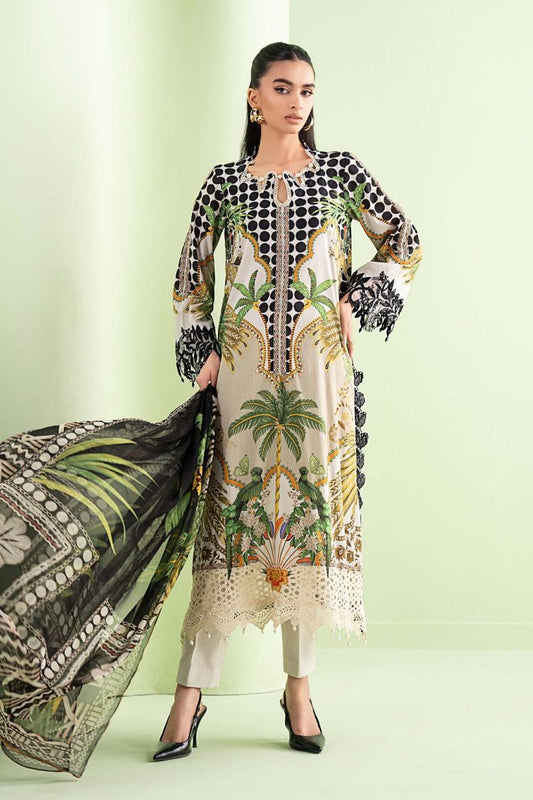 Maria B Inspired Luxury 2-Piece Suit – Long Shirt || PRICE 3499/- SL00249