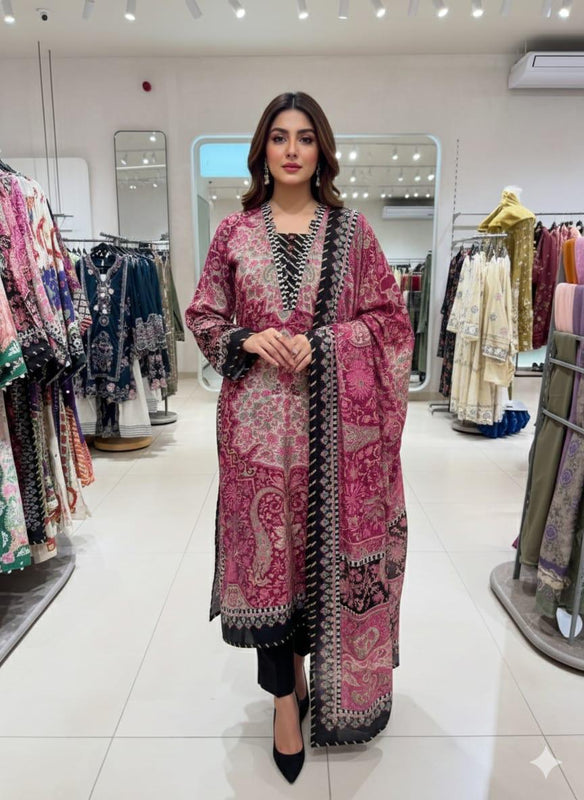 Fusion Printed 2-Piece Suit (Gotta Handmade)  – Long Shirt || PRICE 2999/- SL00249