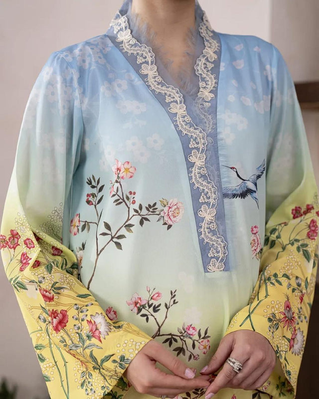 Fusion ŇAURAňG Printed 2-Piece Suit – Long Shirt || PRICE 2499/- SL00249