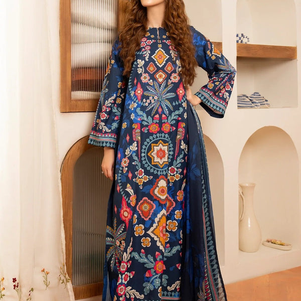 Fusion Printed 2-Piece Suit – Long Shirt || PRICE 2999/- SL00249