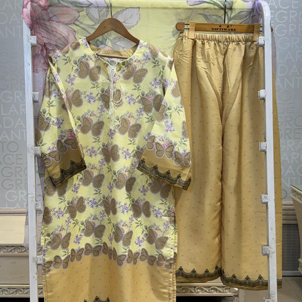 FUSION LAWN LONG 3 PCS SUIT – MARIA B INSPIRED ✨