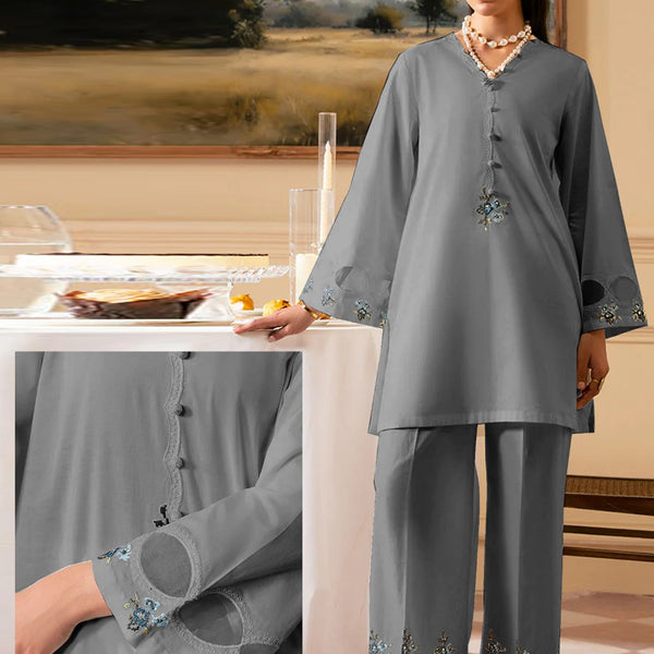 FANINO Embroidered 2-Piece Suit with Organza Sleeves ✨