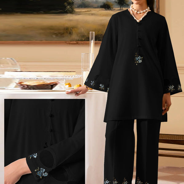 FANINO Embroidered 2-Piece Suit with Organza Sleeves ✨