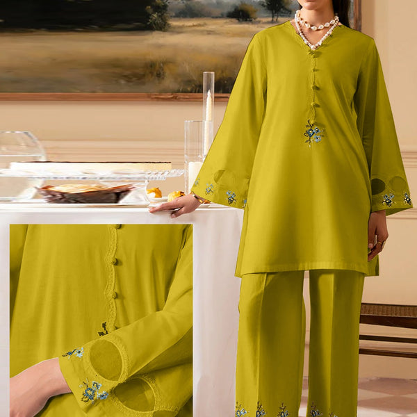 FANINO Embroidered 2-Piece Suit with Organza Sleeves ✨