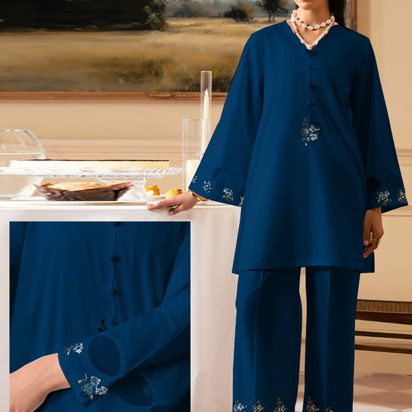 FANINO Embroidered 2-Piece Suit with Organza Sleeves ✨