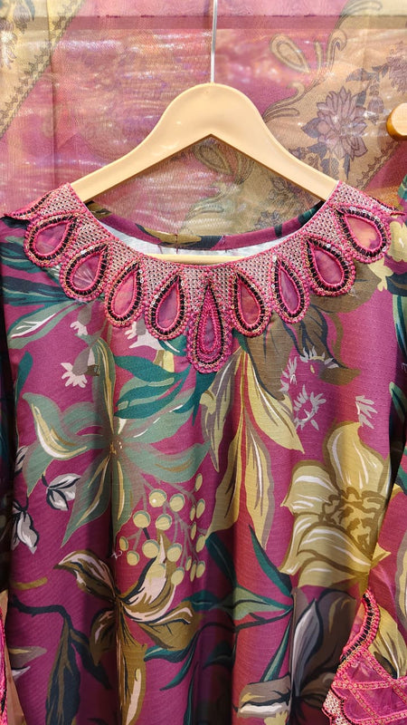 CUTWORKED ORGANZA EMB 3 PCS SUIT ✨ Maria B inspired