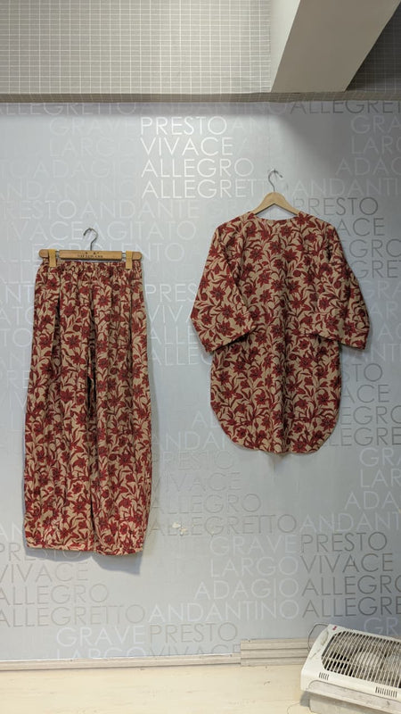 PRINTED 2 PCS SUIT WITH BALLOON PANTS ✨💛