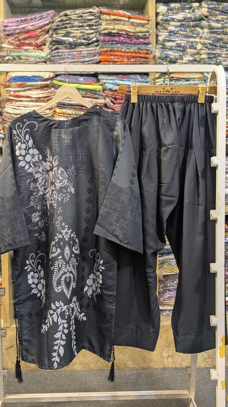 FARSHI SHALWAR SERIES – BLACK & WHITE EDITION 🖤🤍