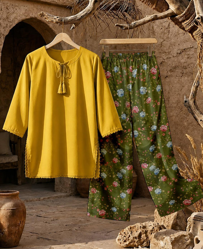 MUZANG BASIC COORDS SET (PURE LAWN)