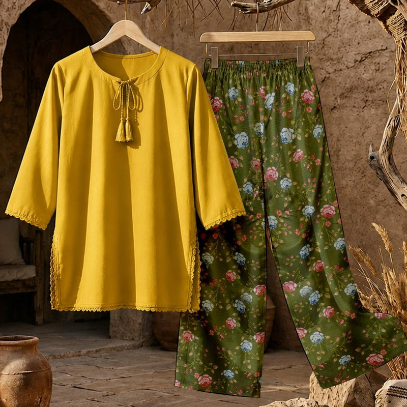 MUZANG BASIC COORDS SET (PURE LAWN)