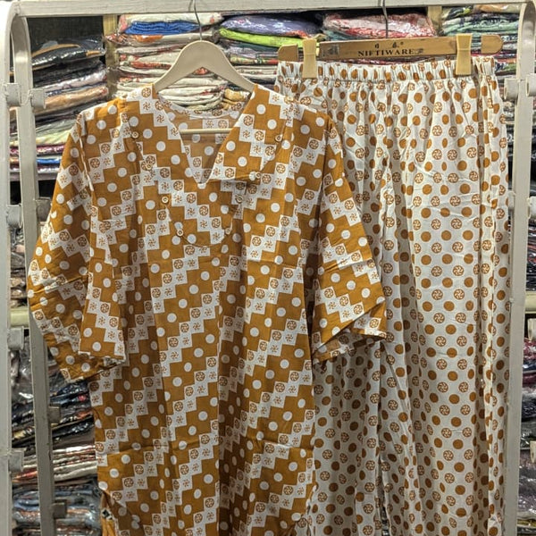 PRINTED 2 PCS SUIT WITH BALLOON PANTS ✨💛