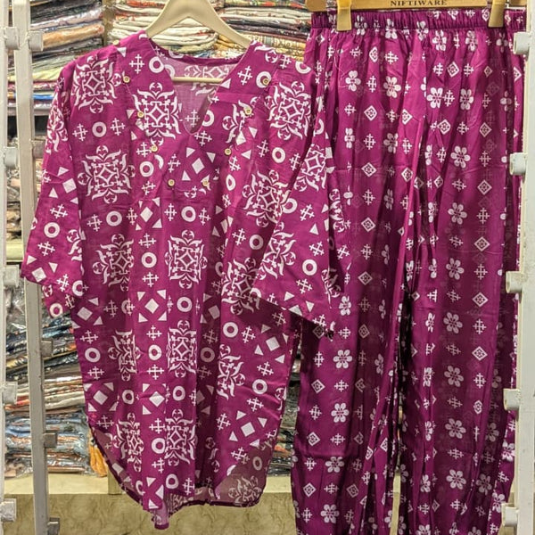 PRINTED 2 PCS SUIT WITH BALLOON PANTS ✨💛