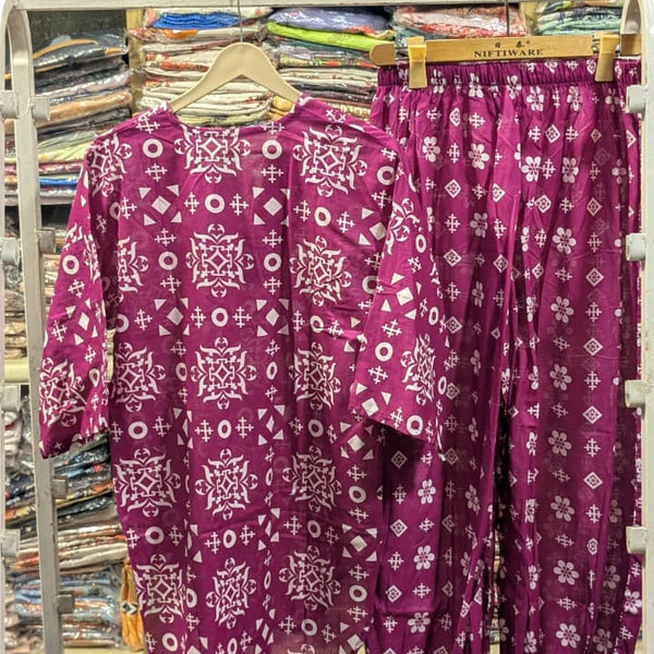 PRINTED 2 PCS SUIT WITH BALLOON PANTS ✨💛