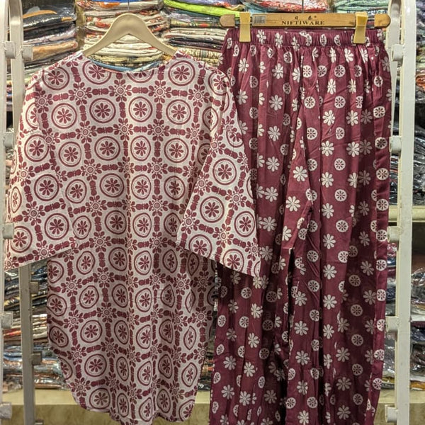 PRINTED 2 PCS SUIT WITH BALLOON PANTS ✨💛