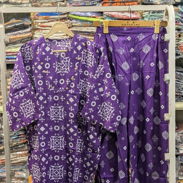 PRINTED 2 PCS SUIT WITH BALLOON PANTS ✨💛