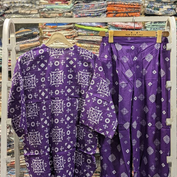 PRINTED 2 PCS SUIT WITH BALLOON PANTS ✨💛