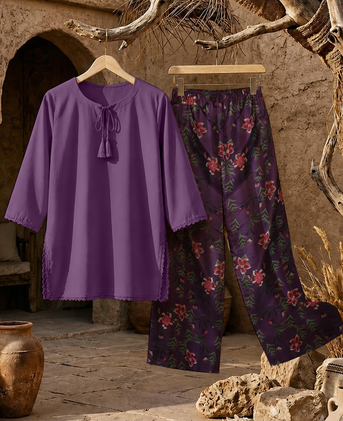 MUZANG BASIC COORDS SET (PURE LAWN)