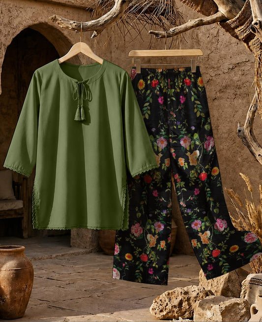 MUZANG BASIC COORDS SET (PURE LAWN)