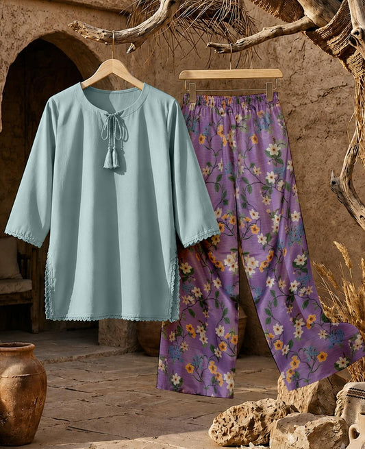 MUZANG BASIC COORDS SET (PURE LAWN)