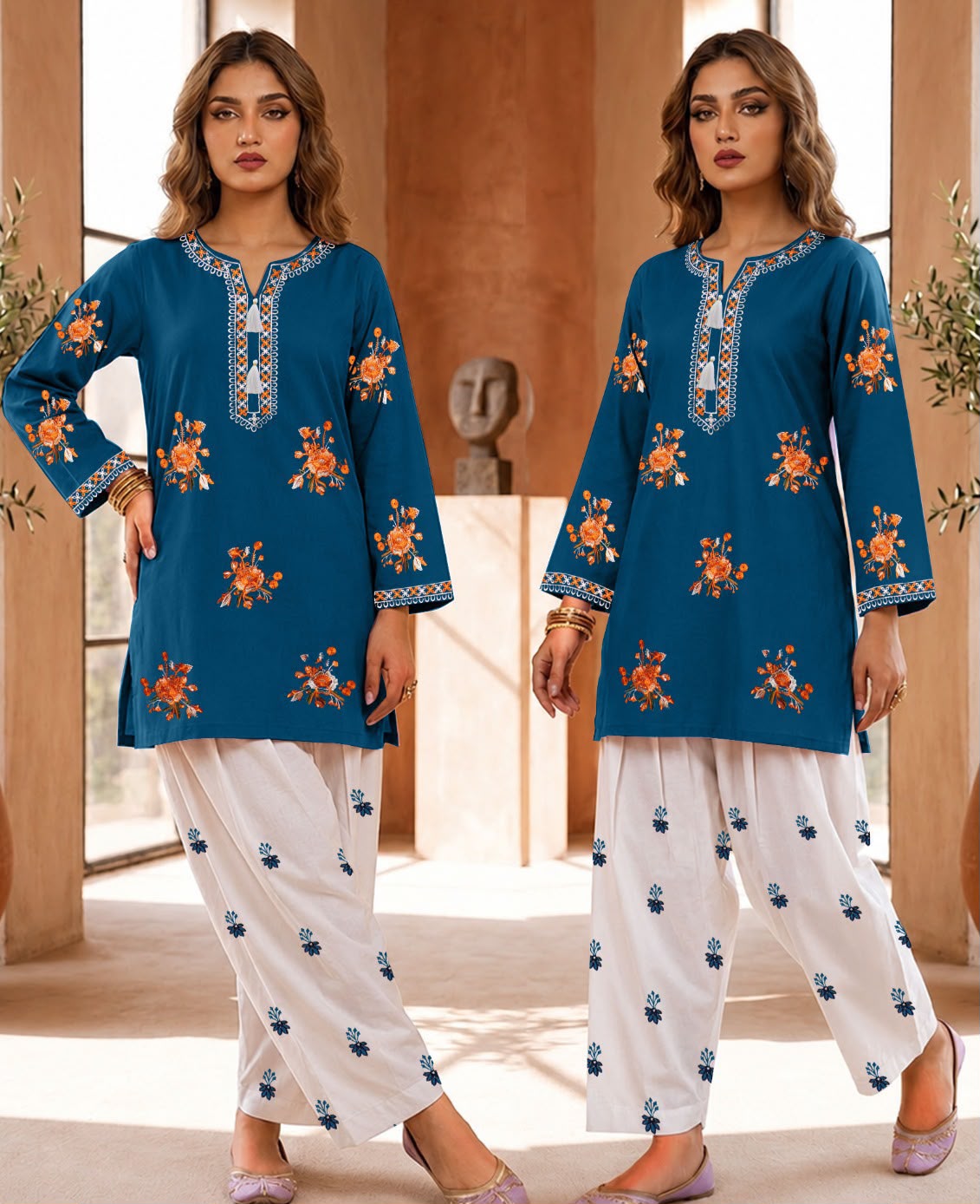ZETRO FARSHI VOL II EMB 2 PCS SUIT