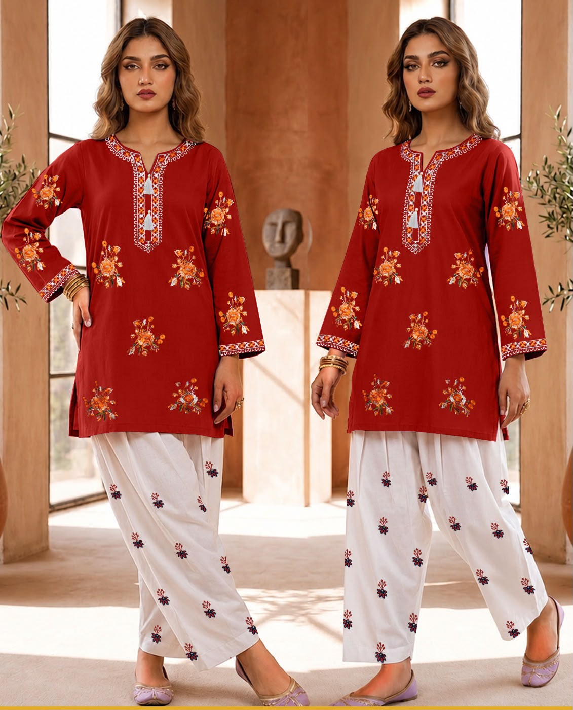 ZETRO FARSHI VOL II EMB 2 PCS SUIT