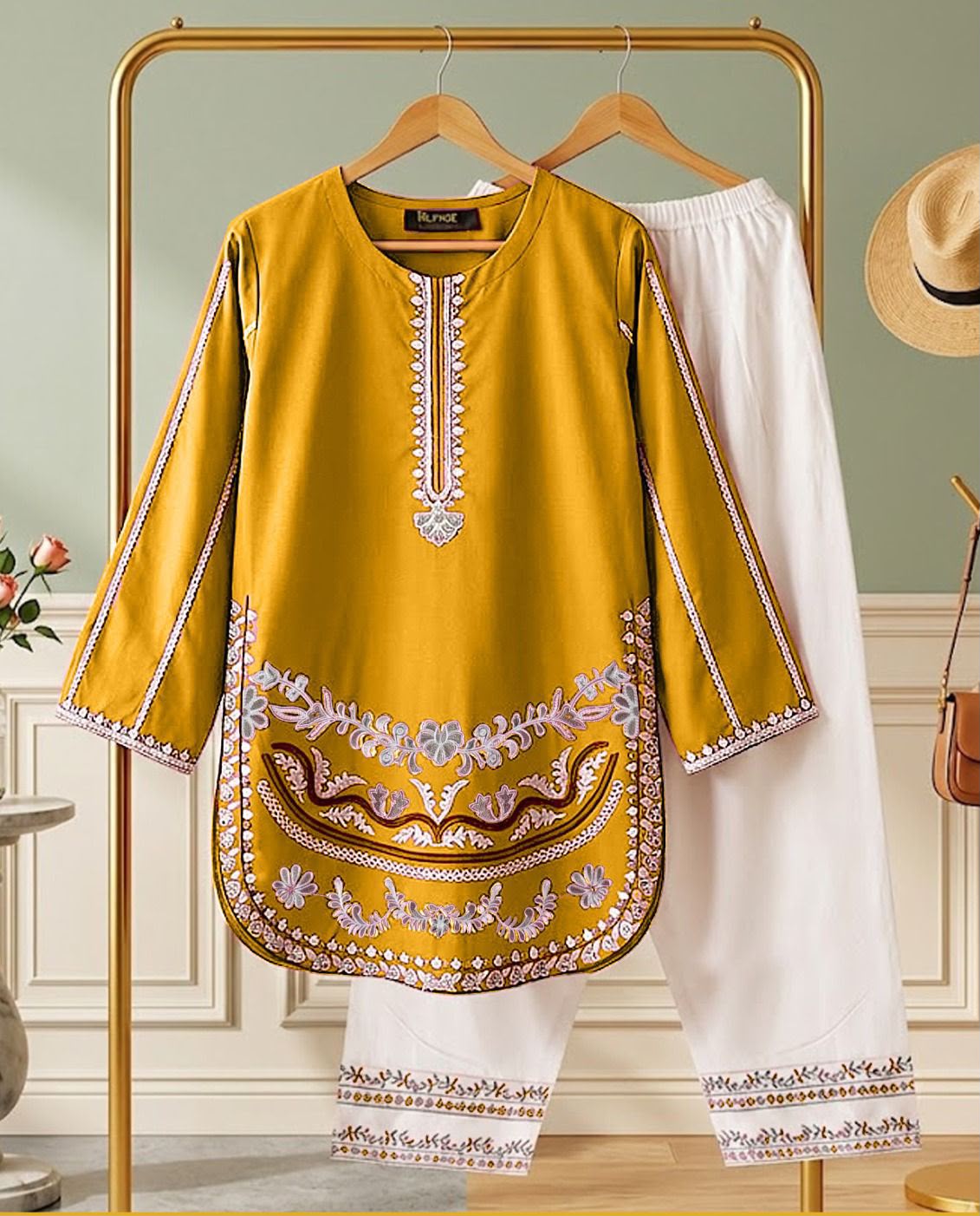 ZETRO FARSHI EMB 2 PCS SUIT