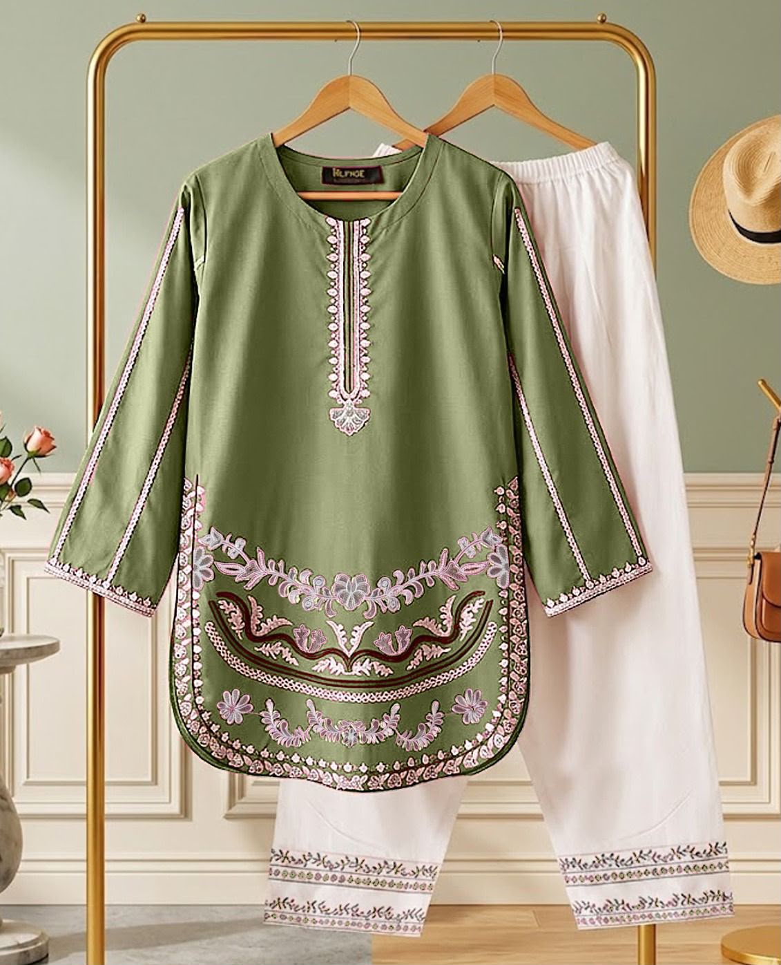 ZETRO FARSHI EMB 2 PCS SUIT