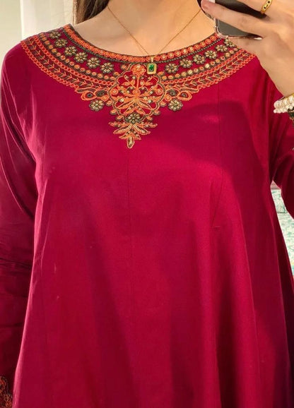 NAQOOSH Inspired Long Length Maxi – 3 Piece Semi Formal Suit
