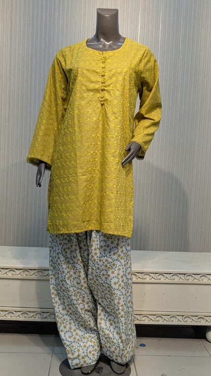 MUZANG BASIC CHIKANKARI – 2 Piece Suit ✨