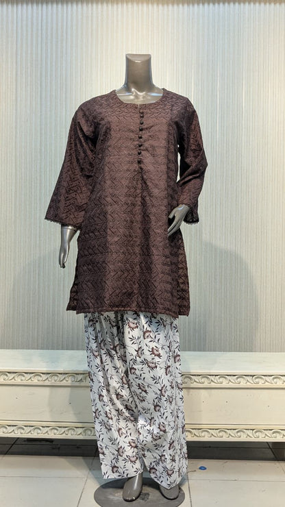 MUZANG BASIC CHIKANKARI – 2 Piece Suit ✨