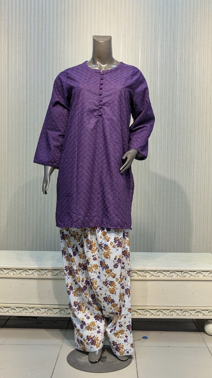 MUZANG BASIC CHIKANKARI – 2 Piece Suit ✨