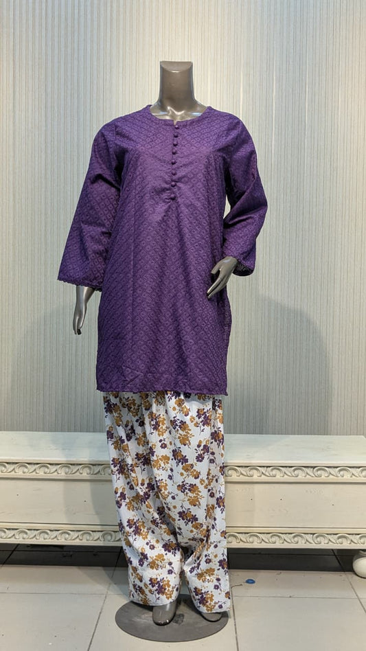 MUZANG BASIC CHIKANKARI – 2 Piece Suit ✨