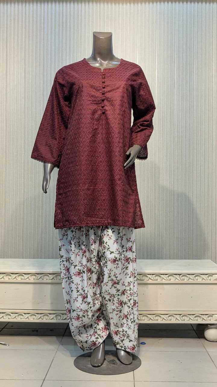 MUZANG BASIC CHIKANKARI – 2 Piece Suit ✨