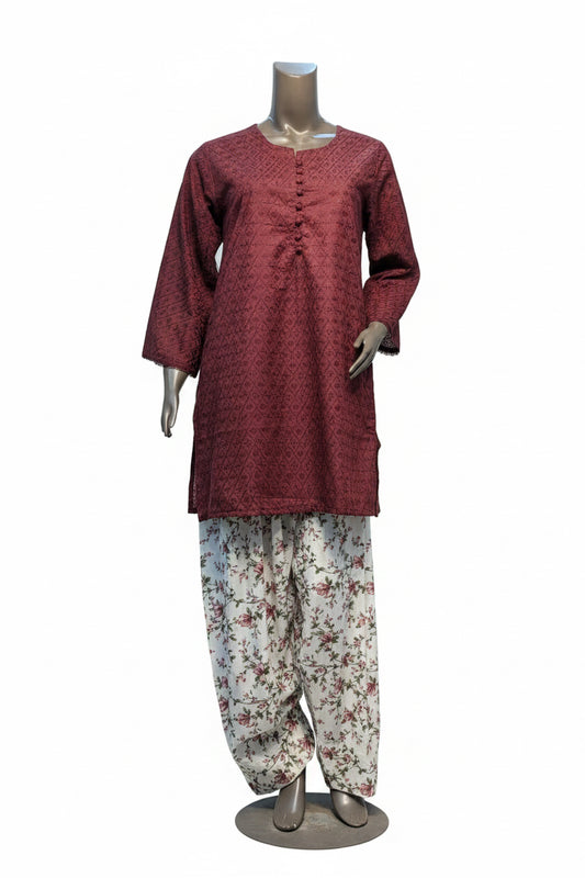 MUZANG BASIC CHIKANKARI – 2 Piece Suit ✨