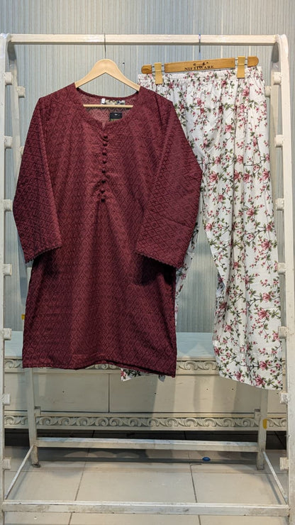 MUZANG BASIC CHIKANKARI – 2 Piece Suit ✨
