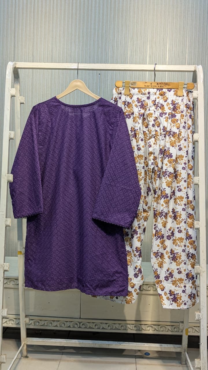 MUZANG BASIC CHIKANKARI – 2 Piece Suit ✨