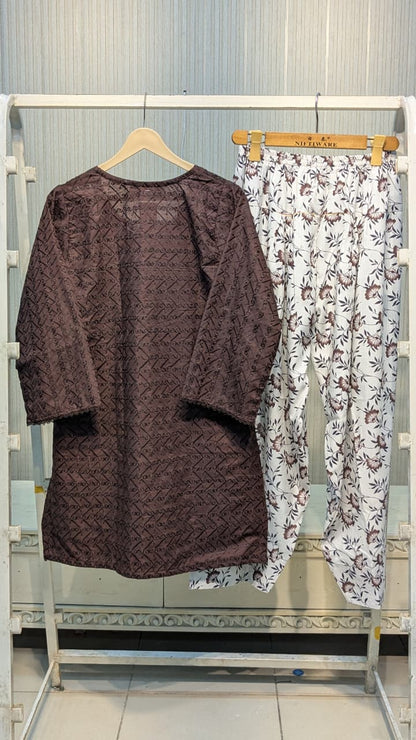 MUZANG BASIC CHIKANKARI – 2 Piece Suit ✨