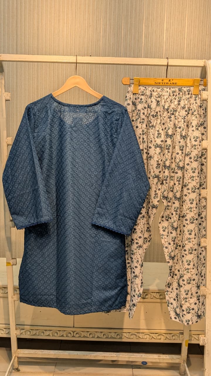 MUZANG BASIC CHIKANKARI – 2 Piece Suit ✨