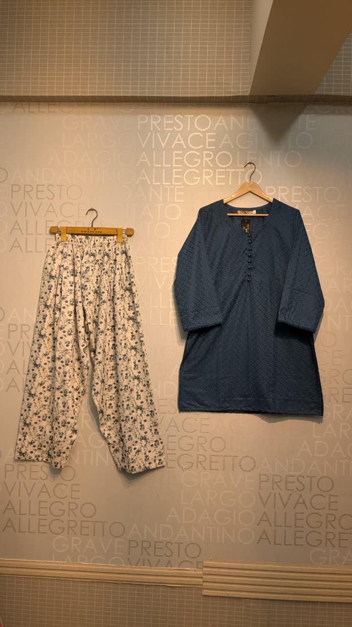 MUZANG BASIC CHIKANKARI – 2 Piece Suit ✨