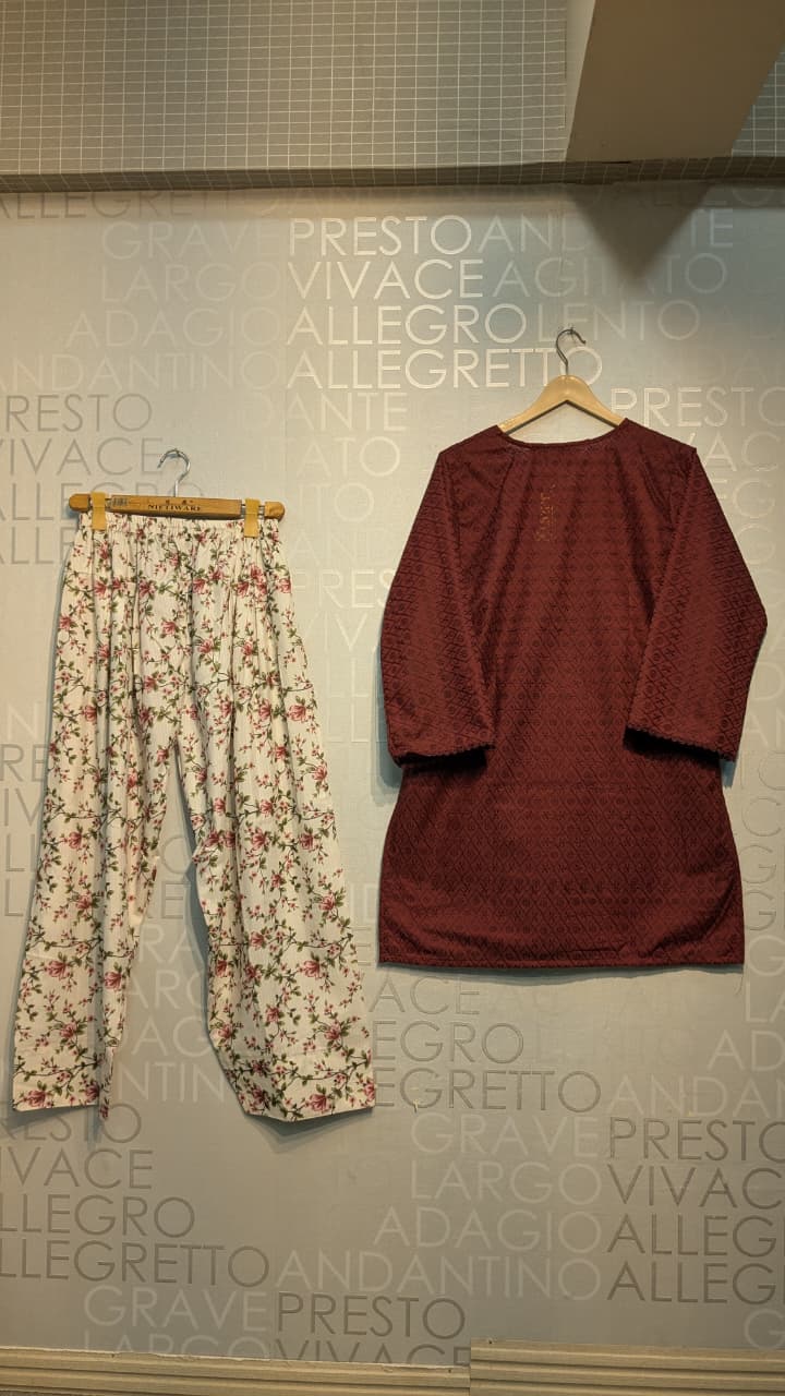 MUZANG BASIC CHIKANKARI – 2 Piece Suit ✨