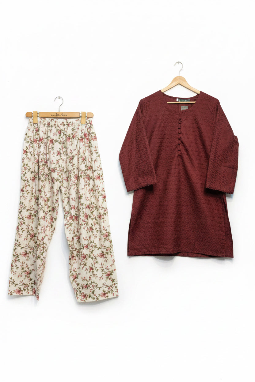 MUZANG BASIC CHIKANKARI – 2 Piece Suit ✨