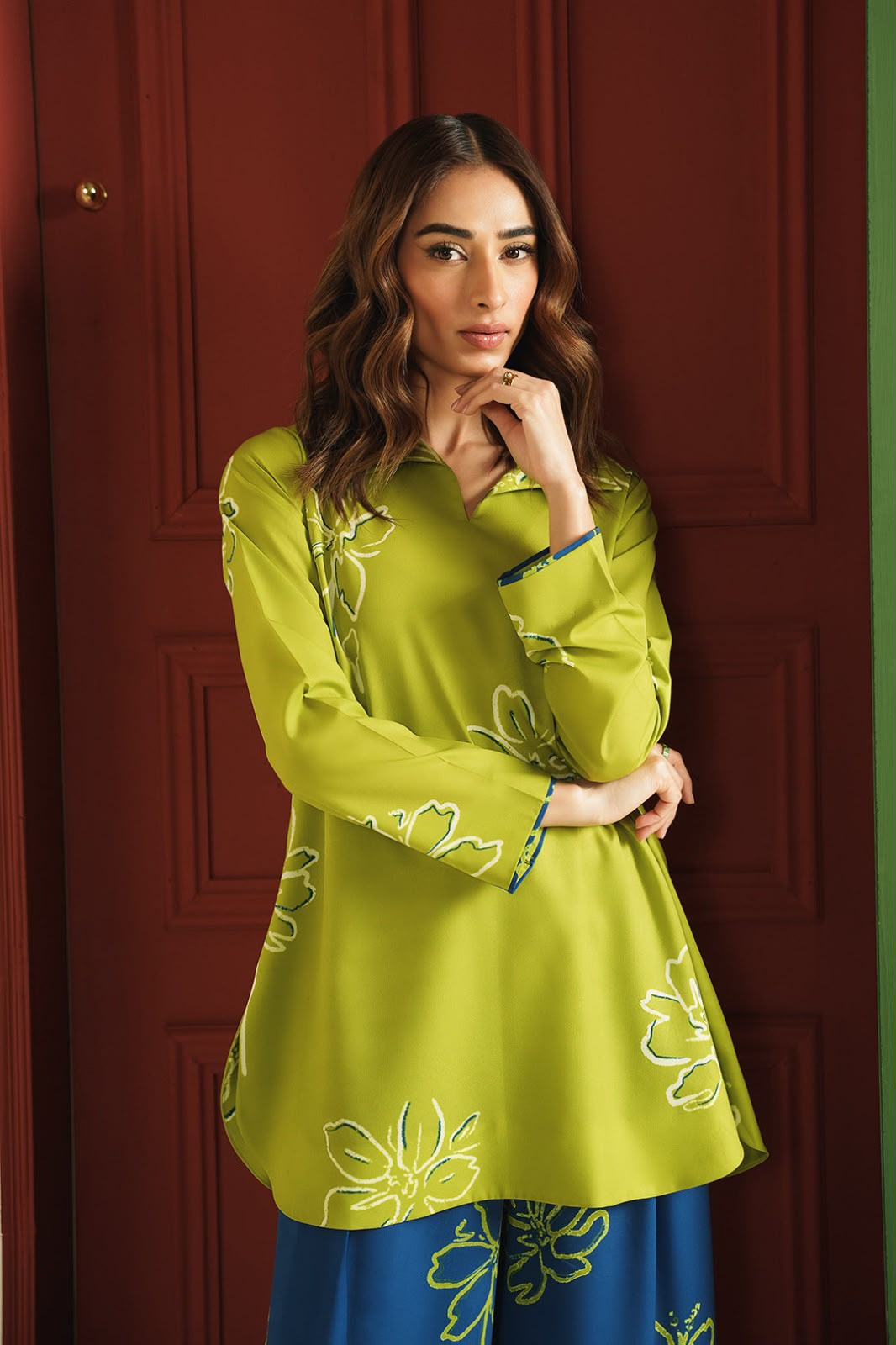 Lulusar Inspired Premium Silk Kurti Set – 2 Piece